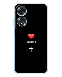 Чохол для OPPO A60 з картинкою «Серце - Jesus»