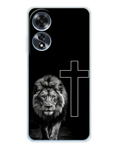 Чохол для OPPO A60 з картинкою «Лев та Хрест»