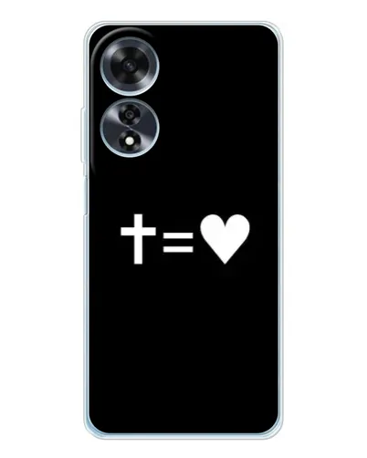 Чохол для OPPO A60 з картинкою «Хрест та Серце»