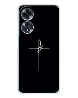 Чехол для OPPO A60 с картинкой «Тонкий крест» Чехол для OPPO A60 с картинкой «Тонкий крест»