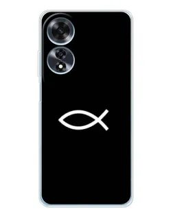 Чехол для OPPO A60 с картинкой «Символ рыбы Jesus» Чехол для OPPO A60 с картинкой «Символ рыбы Jesus»