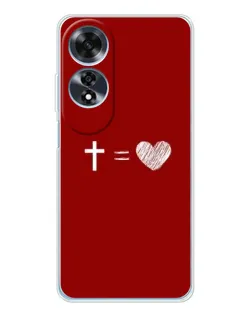 Чехол для OPPO A60 с картинкой «Уравнение любви» Чехол для OPPO A60 с картинкой «Уравнение любви»