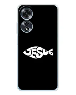 Чехол для OPPO A60 с картинкой «Рыба Jesus» Чехол для OPPO A60 с картинкой «Рыба Jesus»