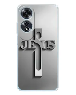 Чехол для OPPO A60 с картинкой «Металлический крест Jesus» Чехол для OPPO A60 с картинкой «Металлический крест Jesus»