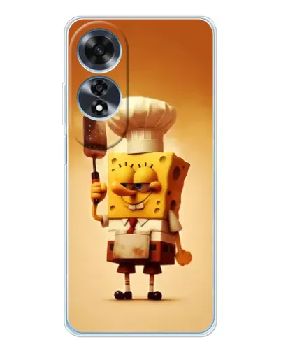 Чехол для OPPO A60 с картинкой «Губка Боб повар» Чехол для OPPO A60 с картинкой «Губка Боб повар»