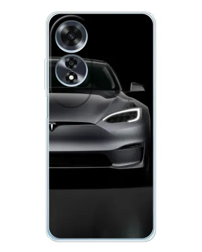 Чехол для OPPO A60 с картинкой «Tesla Model S Look»