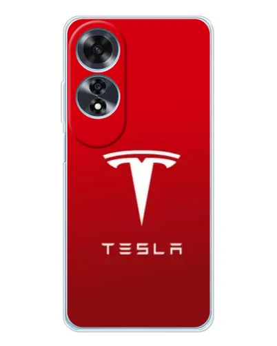 Чехол для OPPO A60 с картинкой «Tesla Red Classic»
