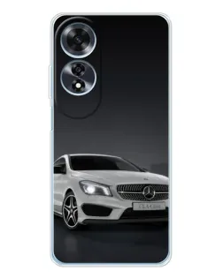 Чехол для OPPO A60 с картинкой «Mercedes AMG GT Silver»