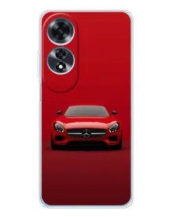 Чехол для OPPO A60 с картинкой «Красный Mercedes AMG»