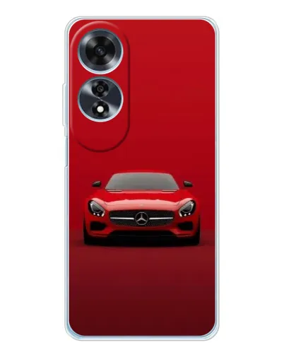 Чехол для OPPO A60 с картинкой «Красный Mercedes AMG»