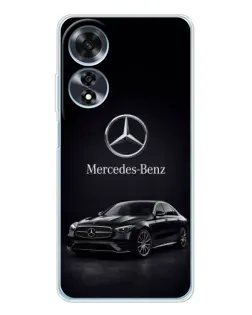 Чехол для OPPO A60 с картинкой «Mercedes — решетка радиатора»