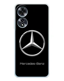 Чехол для OPPO A60 с картинкой «Mercedes Silver Logo»
