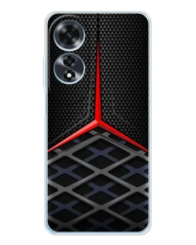 Чехол для OPPO A60 с картинкой «Mercedes Carbon Grid»