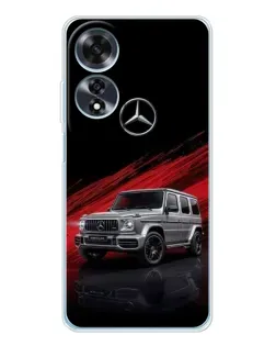Чехол для OPPO A60 с картинкой «Mercedes G-Class красный»