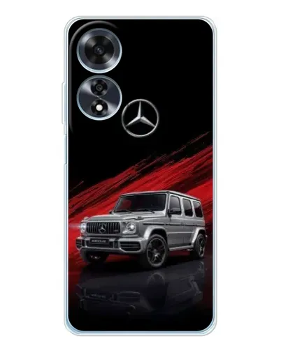 Чехол для OPPO A60 с картинкой «Mercedes G-Class красный»