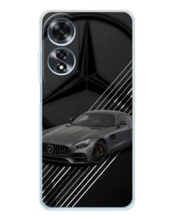 Чехол для OPPO A60 с картинкой «Mercedes AMG — графика»