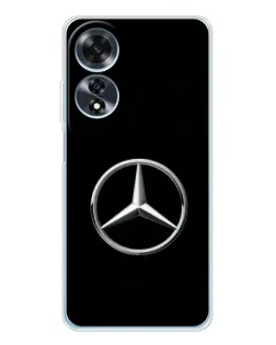 Чехол для OPPO A60 с картинкой «Mercedes классический лого»