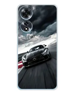 Чехол для OPPO A60 с картинкой «Гоночный Mercedes AMG»