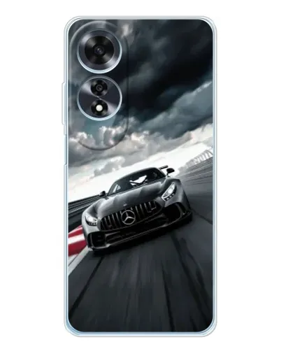 Чехол для OPPO A60 с картинкой «Гоночный Mercedes AMG»