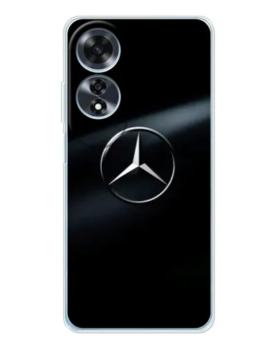 Чехол для OPPO A60 с картинкой «Mercedes на металле» Чехол для OPPO A60 с картинкой «Mercedes на металле»