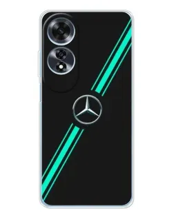 Чехол для OPPO A60 с картинкой «Спортивные линии Mercedes»