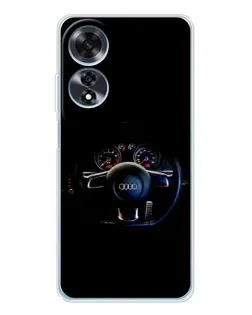 Чехол для OPPO A60 с картинкой «Салон Audi — руль» Чехол для OPPO A60 с картинкой «Салон Audi — руль»