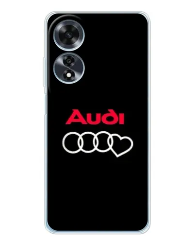 Чехол для OPPO A60 с картинкой «Логотип Audi Heart»