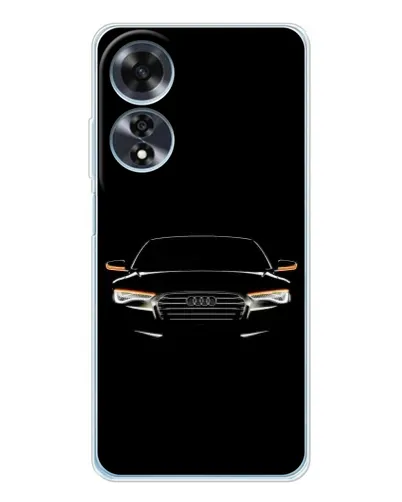 Чехол для OPPO A60 с картинкой «Audi — ночной контур»