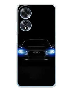 Чехол для OPPO A60 с картинкой «Audi в неоне»
