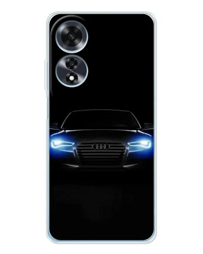 Чехол для OPPO A60 с картинкой «Audi в неоне»
