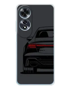Чехол для OPPO A60 с картинкой «Задняя часть Audi — арт»