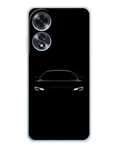 Чехол для OPPO A60 с картинкой «Взгляд Audi в темноте»