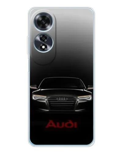 Чехол для OPPO A60 с картинкой «Audi — градиентный контур»