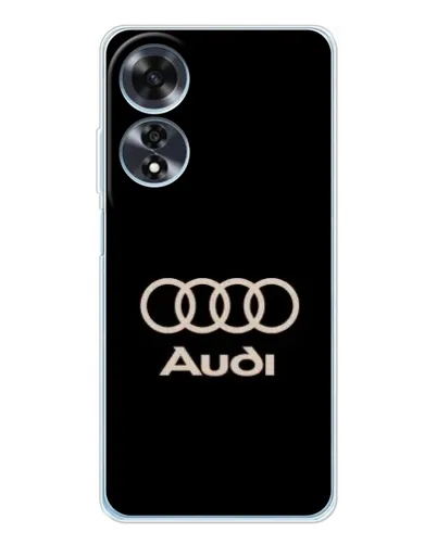 Чехол для OPPO A60 с картинкой «Audi — золотой логотип»