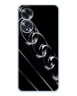 Чехол для OPPO A60 с картинкой «Audi — абстрактные кольца»