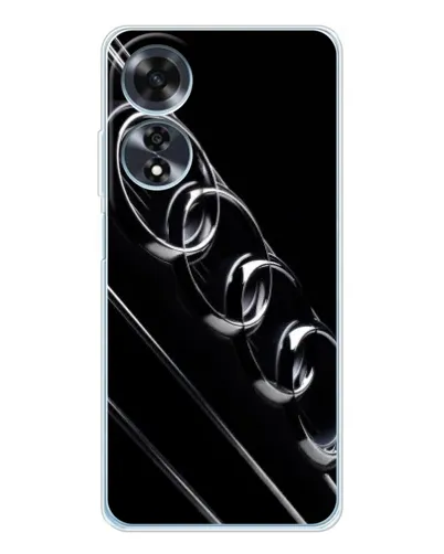 Чехол для OPPO A60 с картинкой «Audi — абстрактные кольца»
