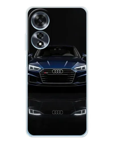 Чехол для OPPO A60 с картинкой «Audi — ночное отражение»