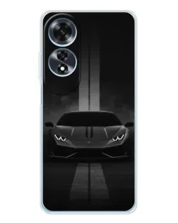 Чехол для OPPO A60 с картинкой «Lamborghini симметрия дорог»