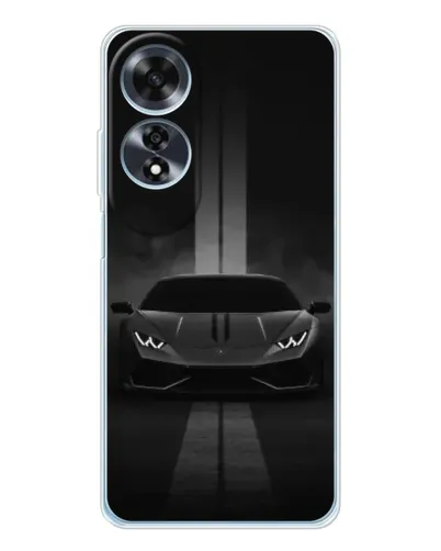 Чехол для OPPO A60 с картинкой «Lamborghini симметрия дорог»