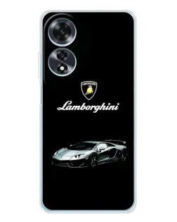 Чехол для OPPO A60 с картинкой «Логотип Lamborghini классика»