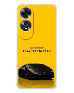 Чехол для OPPO A60 с картинкой «Lamborghini Huracan черный»