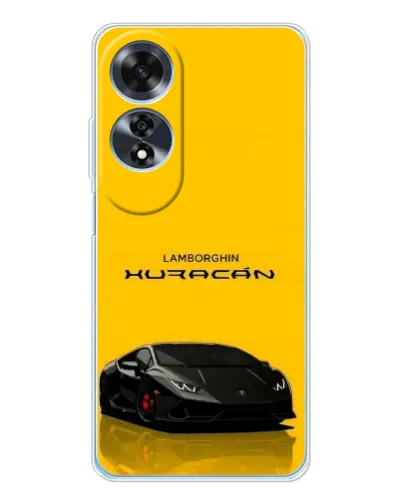 Чехол для OPPO A60 с картинкой «Lamborghini Huracan черный»