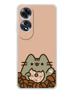 Чехол для OPPO A60 с картинкой «Кофейный Пушин»