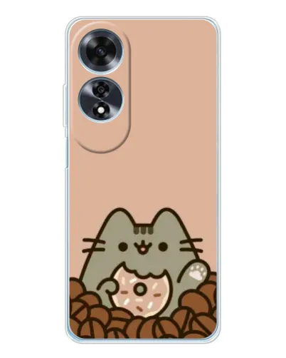 Чехол для OPPO A60 с картинкой «Кофейный Пушин»