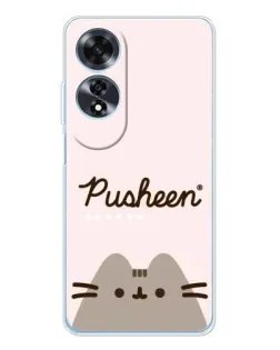 Чехол для OPPO A60 с картинкой «Pusheen логотип»