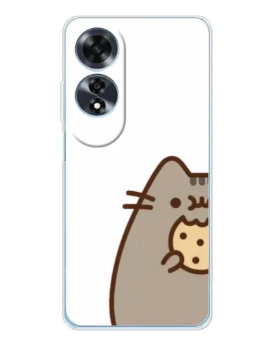 Чехол для OPPO A60 с картинкой «Пушин с печеньем»