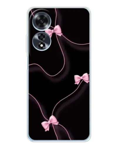 Чехол для OPPO A60 с картинкой «Розовые ленты»