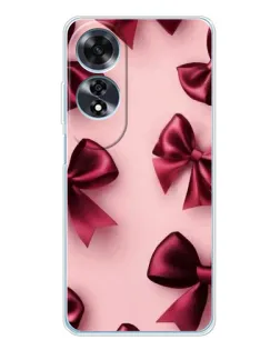Чехол для OPPO A60 с картинкой «Бордовый атлас»