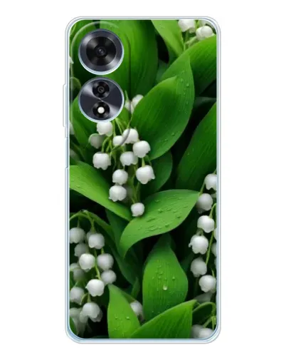 Чехол для OPPO A60 с картинкой «Ландыши в зелени»