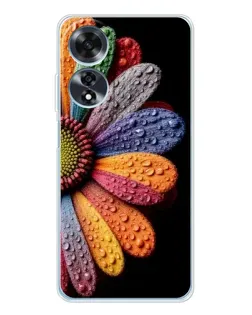 Чехол для OPPO A60 с картинкой «Радужный цветок»